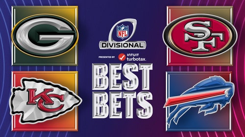 Imagem de tendências da NFL: Probabilidades da NFL para 2024: melhores apostas na rodada divisional, incluindo total da equipe 49ers, adereços do Chiefs